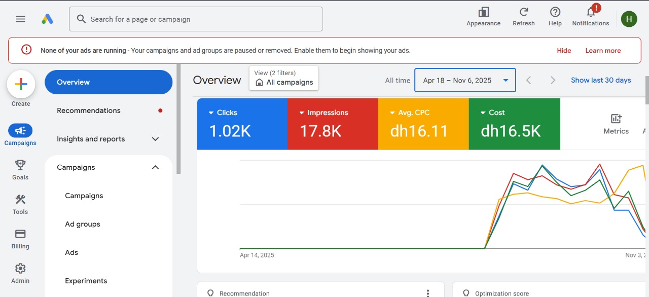 Google Ads Campaign Screenshot 2